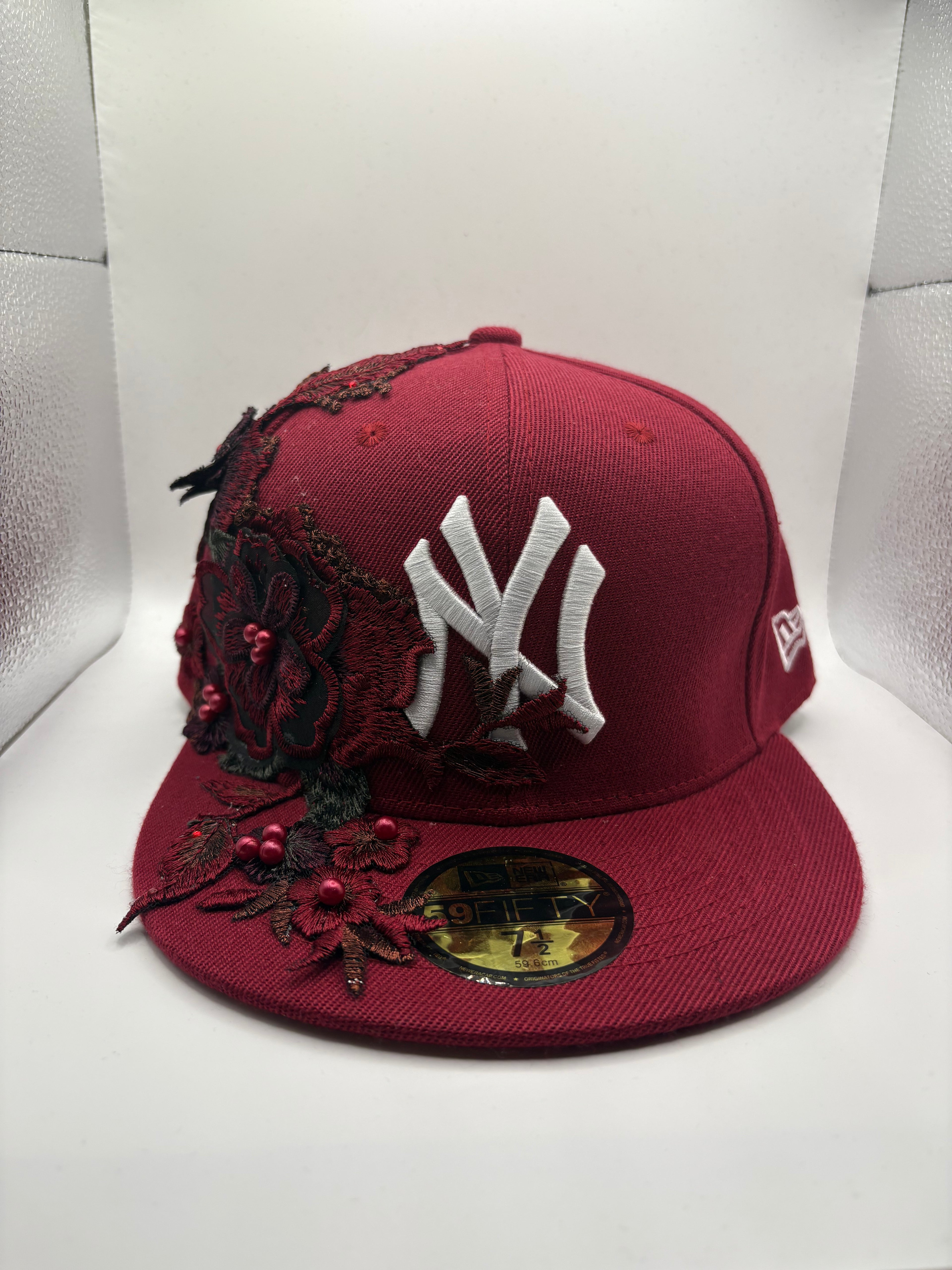Dark Red Floral