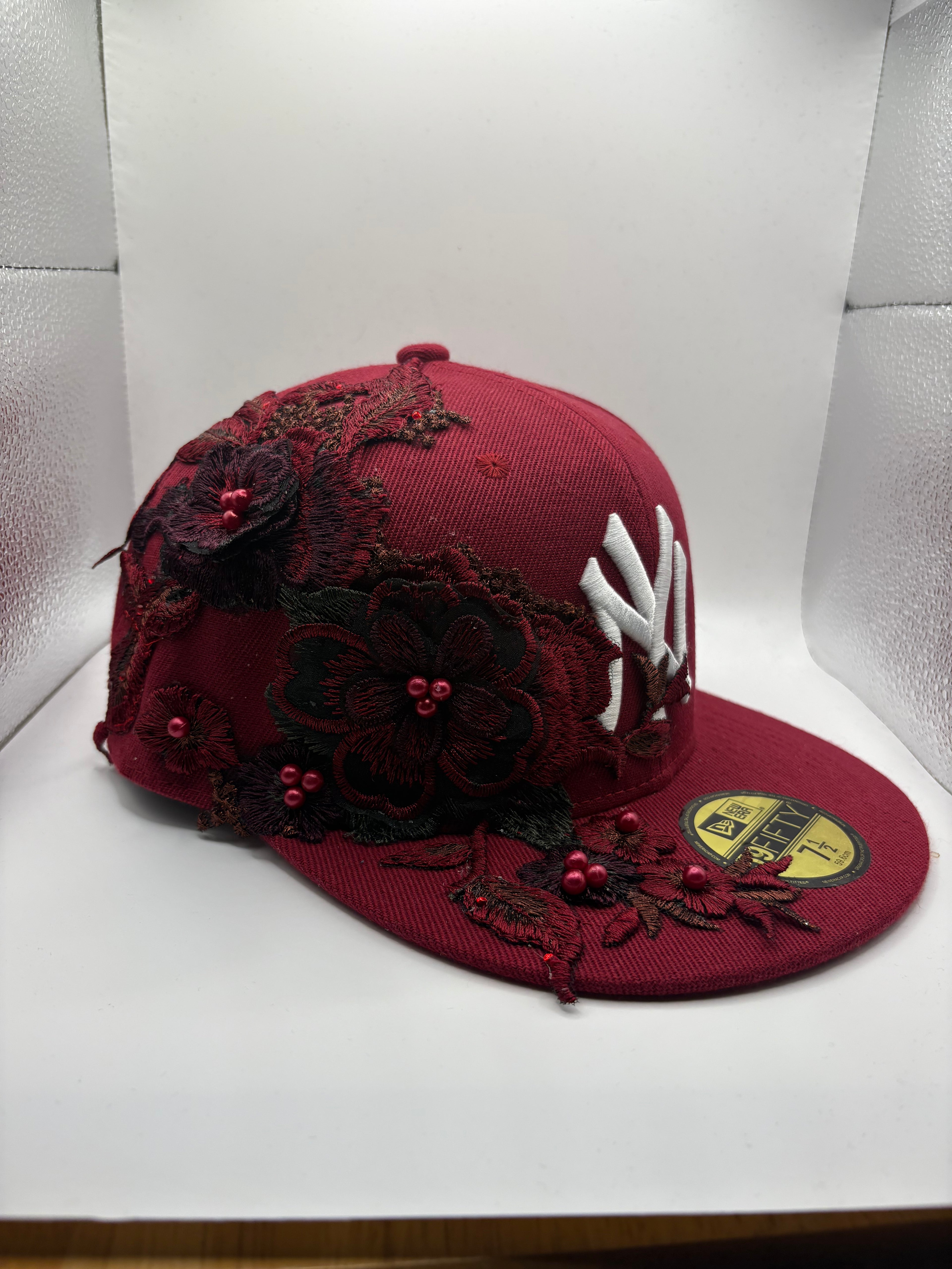 Dark Red Floral