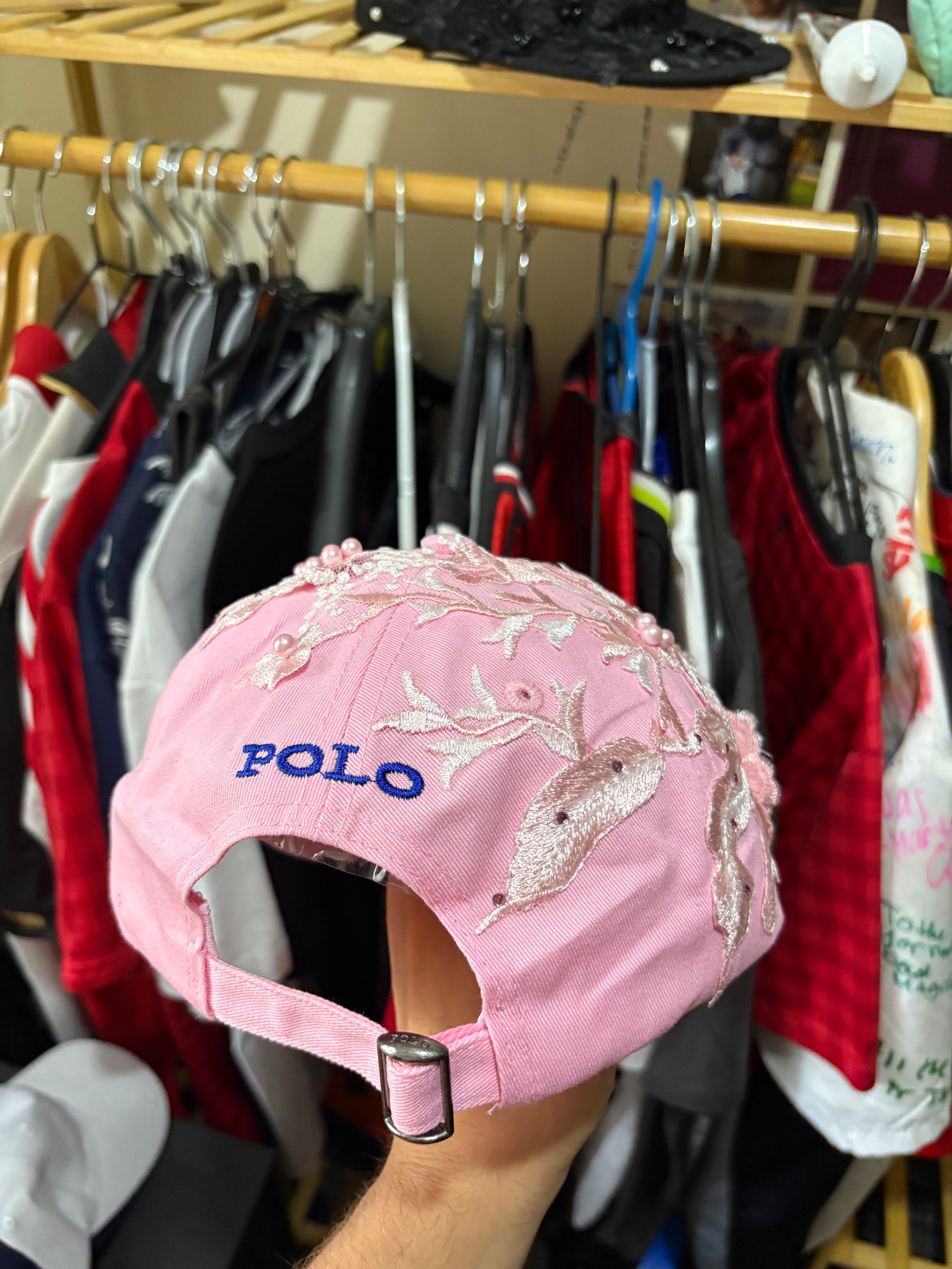 Pink Ralph Lauren cap