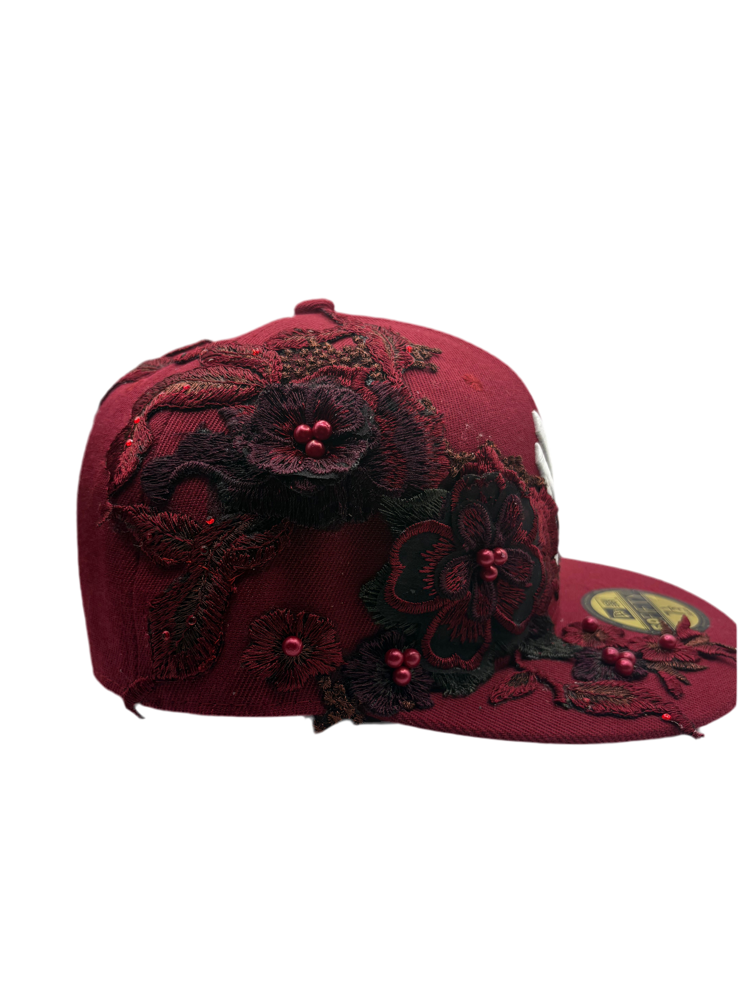 Dark Red Floral
