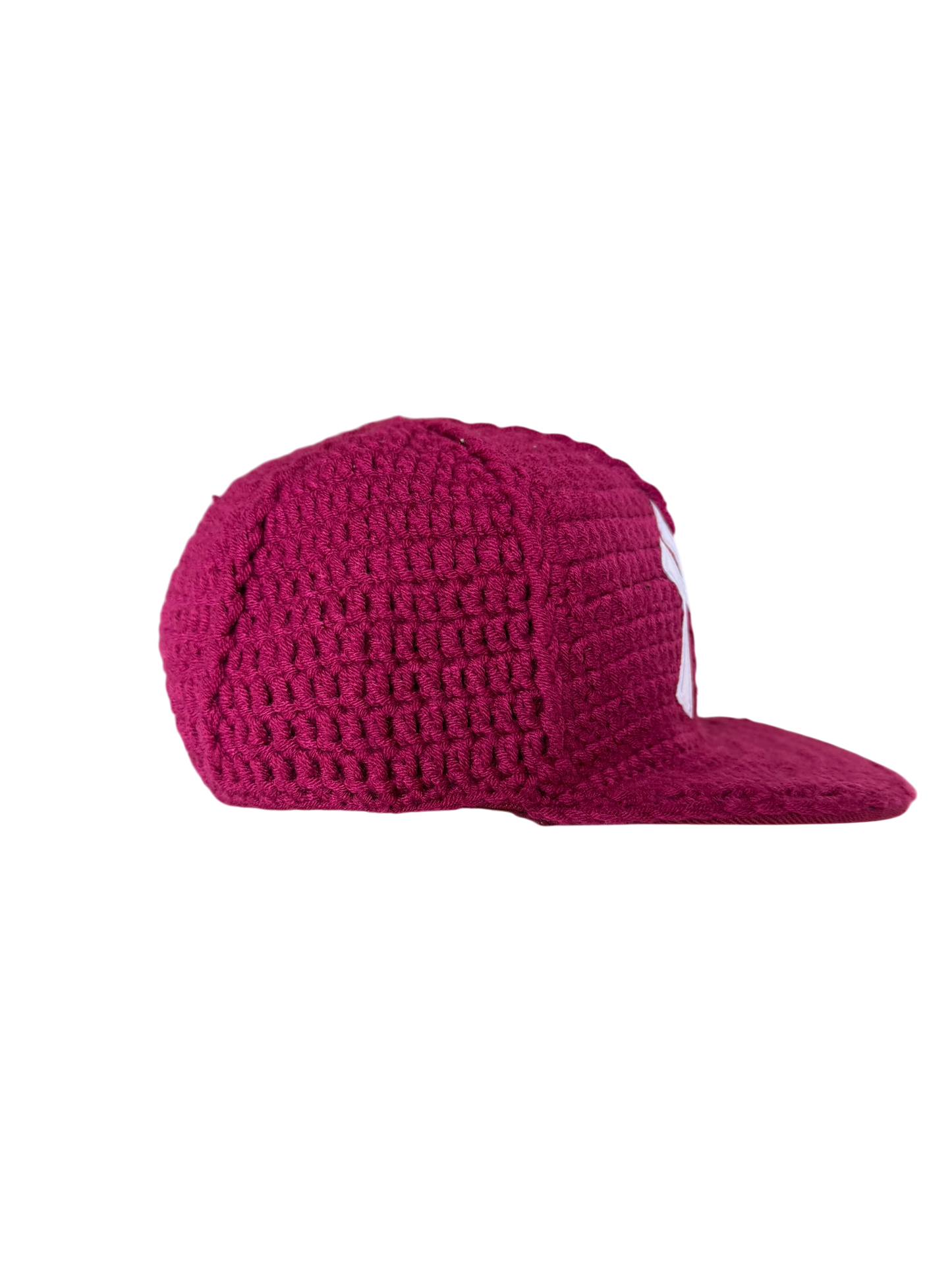Burgundy knitted cap