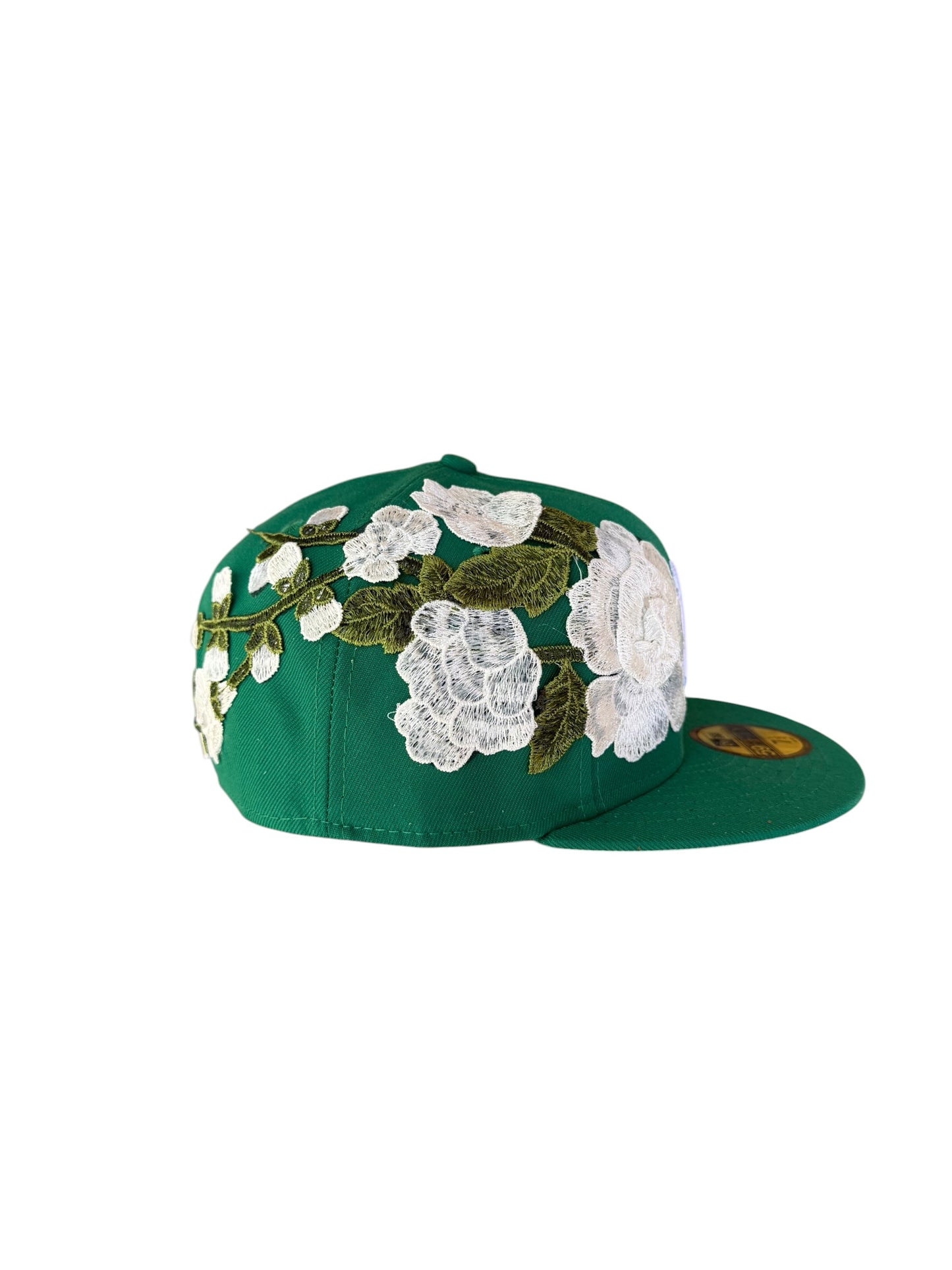 Green and white leaves