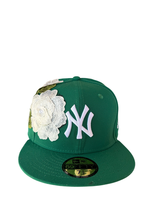 Green and white leaves