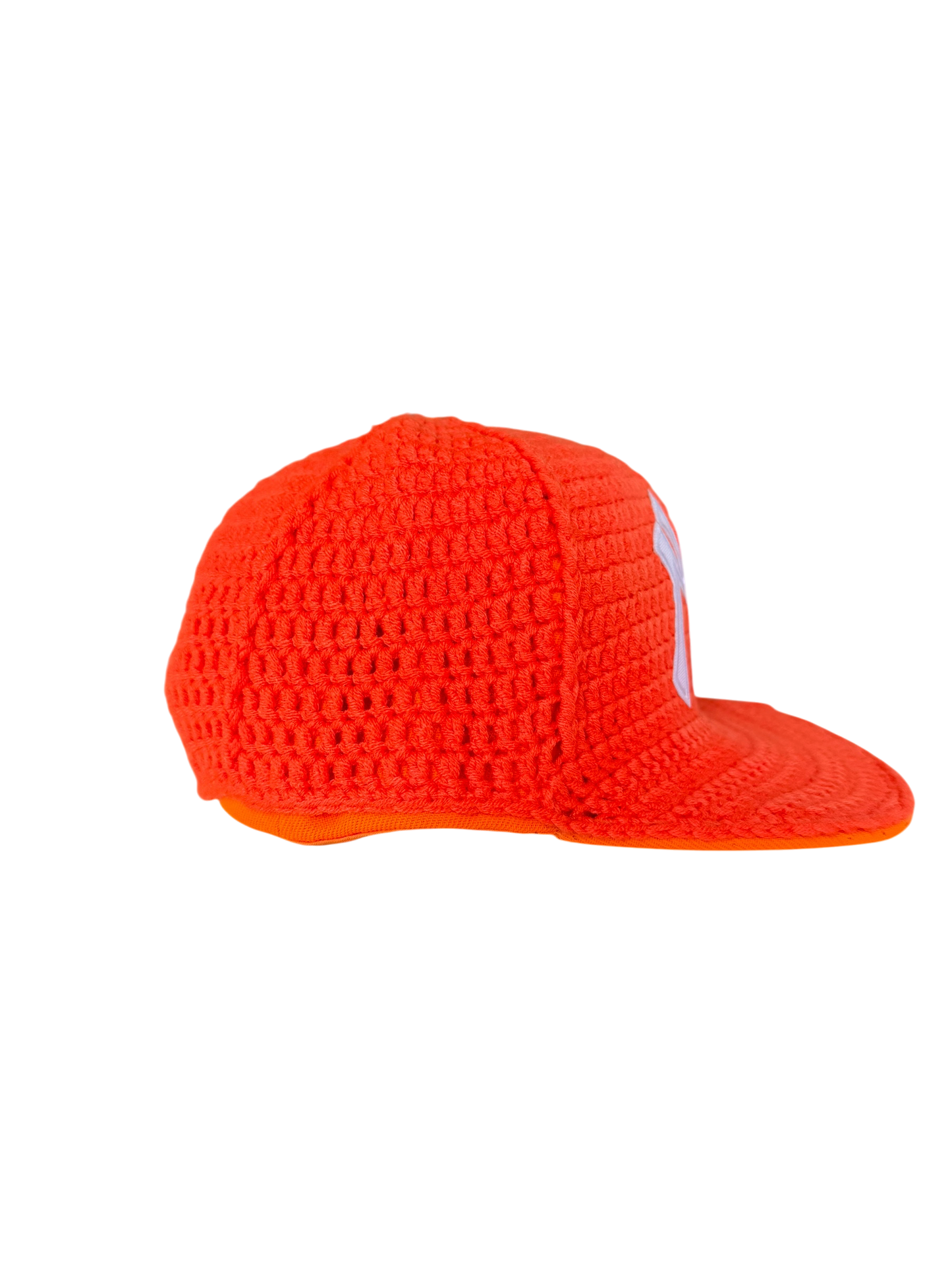Orange knitted cap