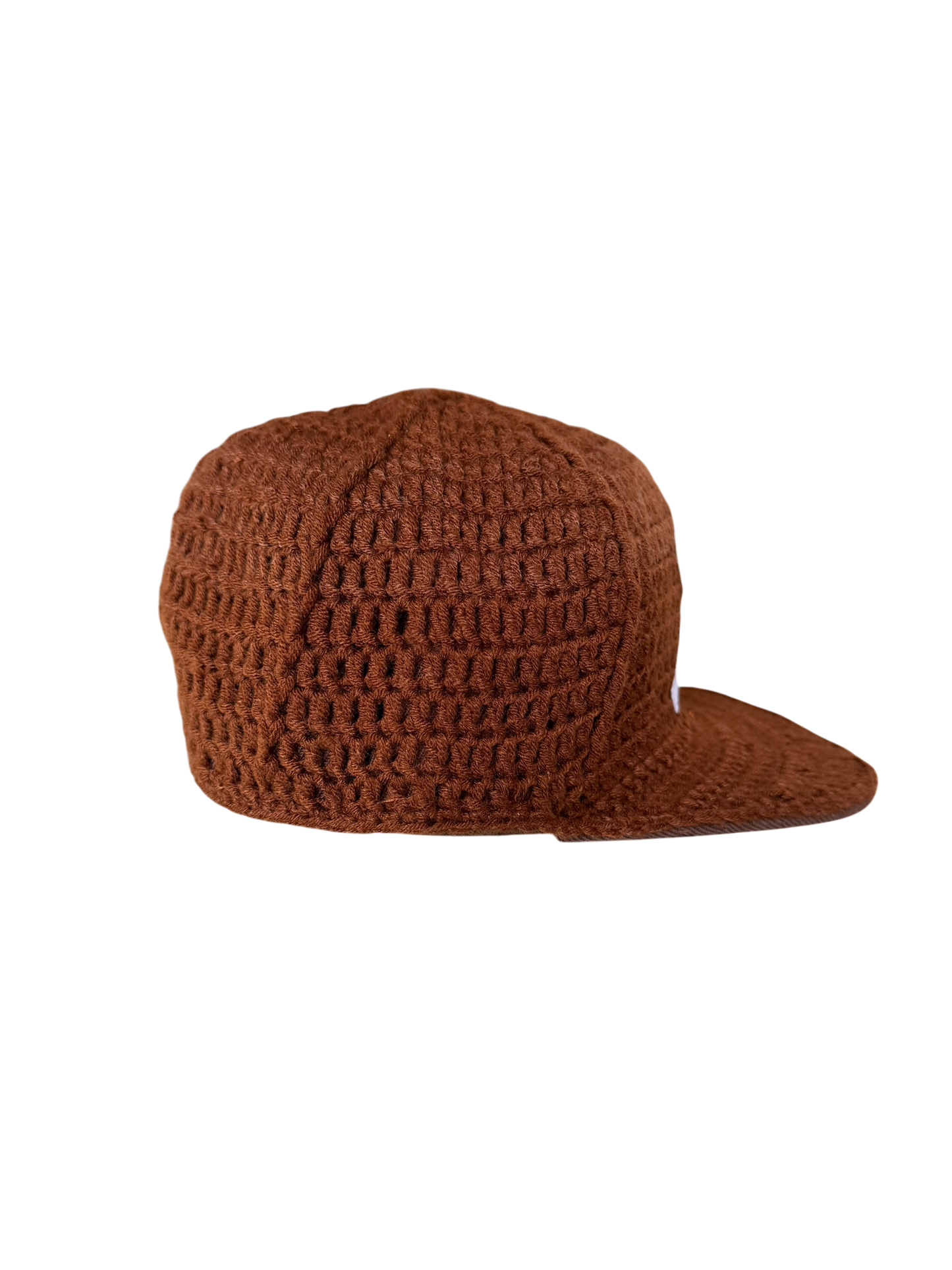 Brown knitted cap