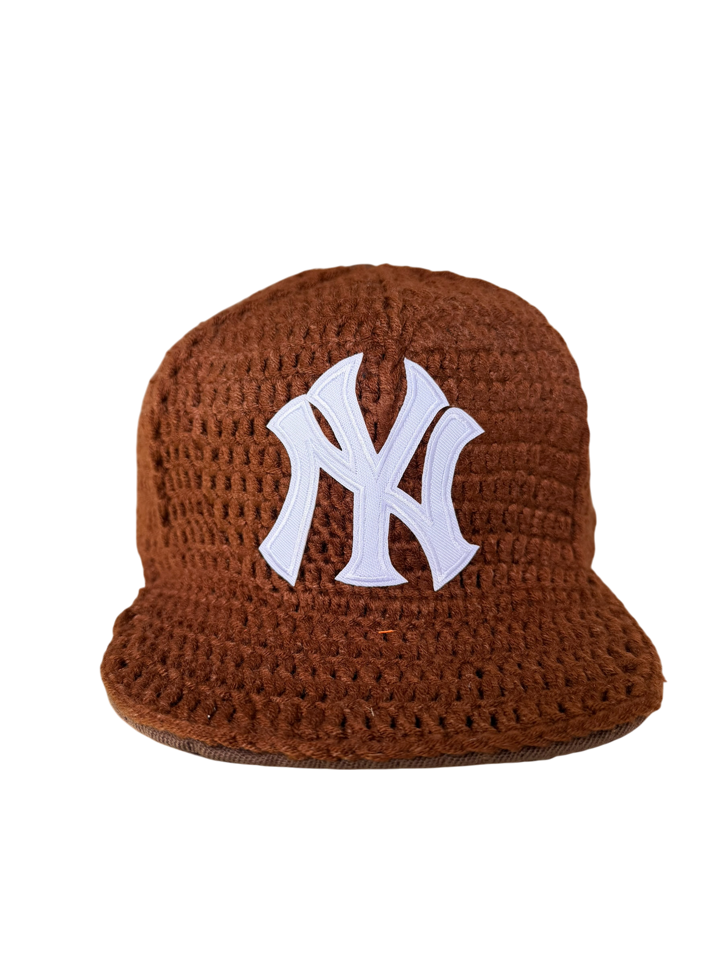 Brown knitted cap