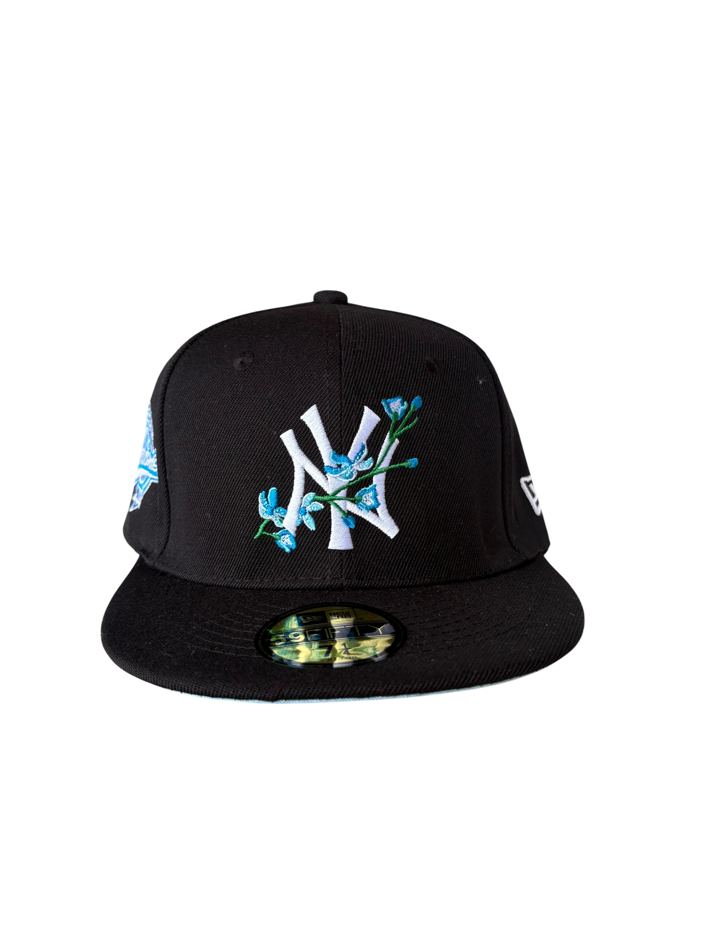 Blue Leaves Fitted Yankee