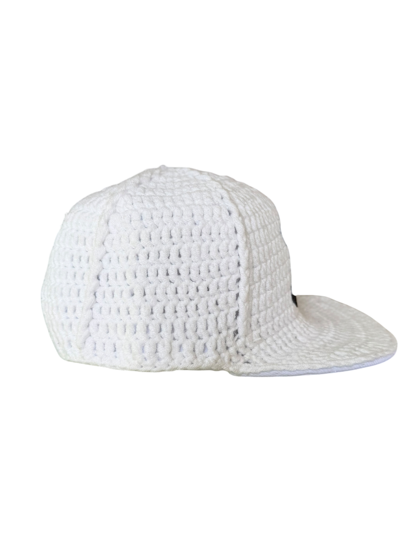White knitted cap