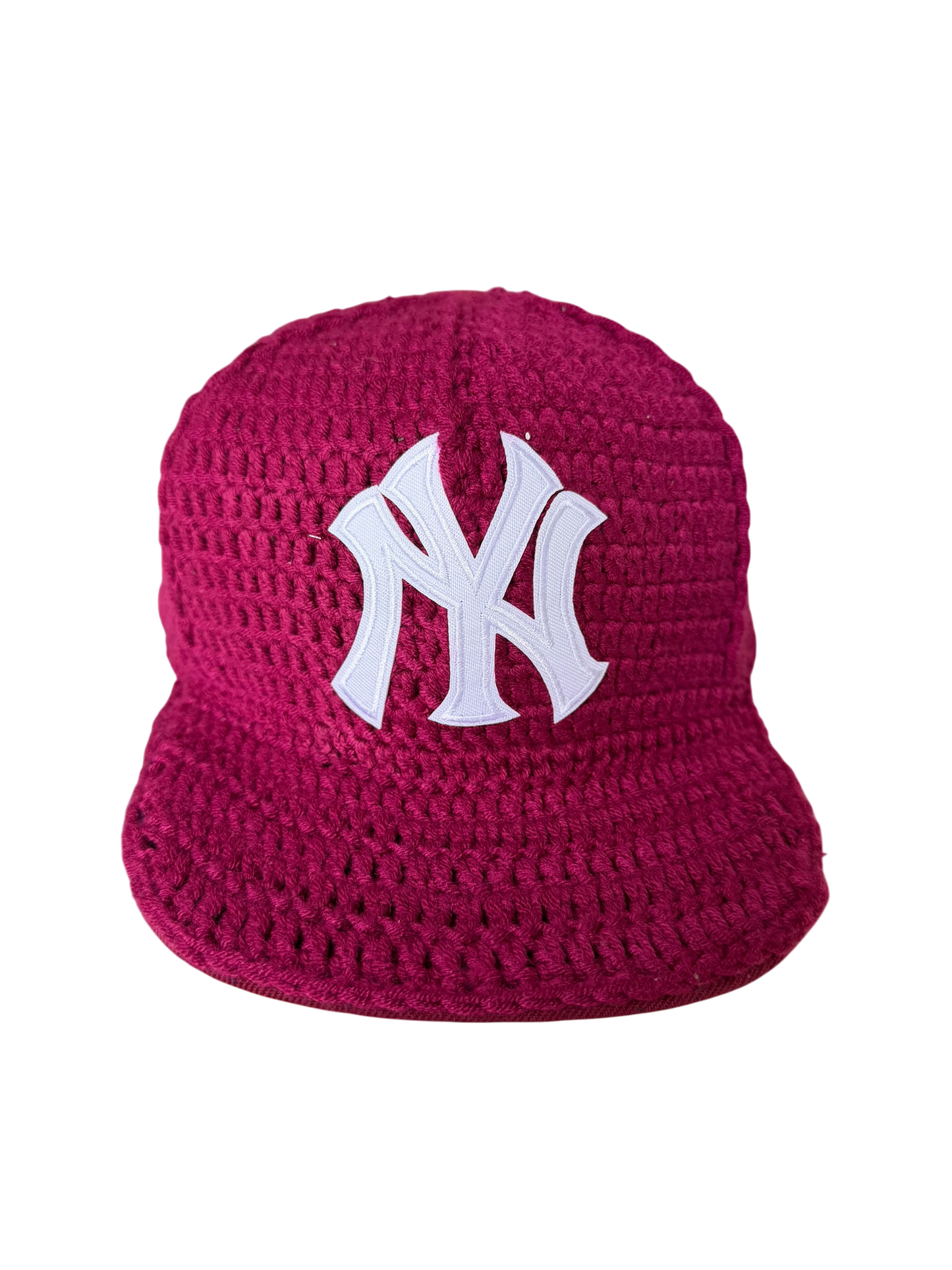 Burgundy knitted cap