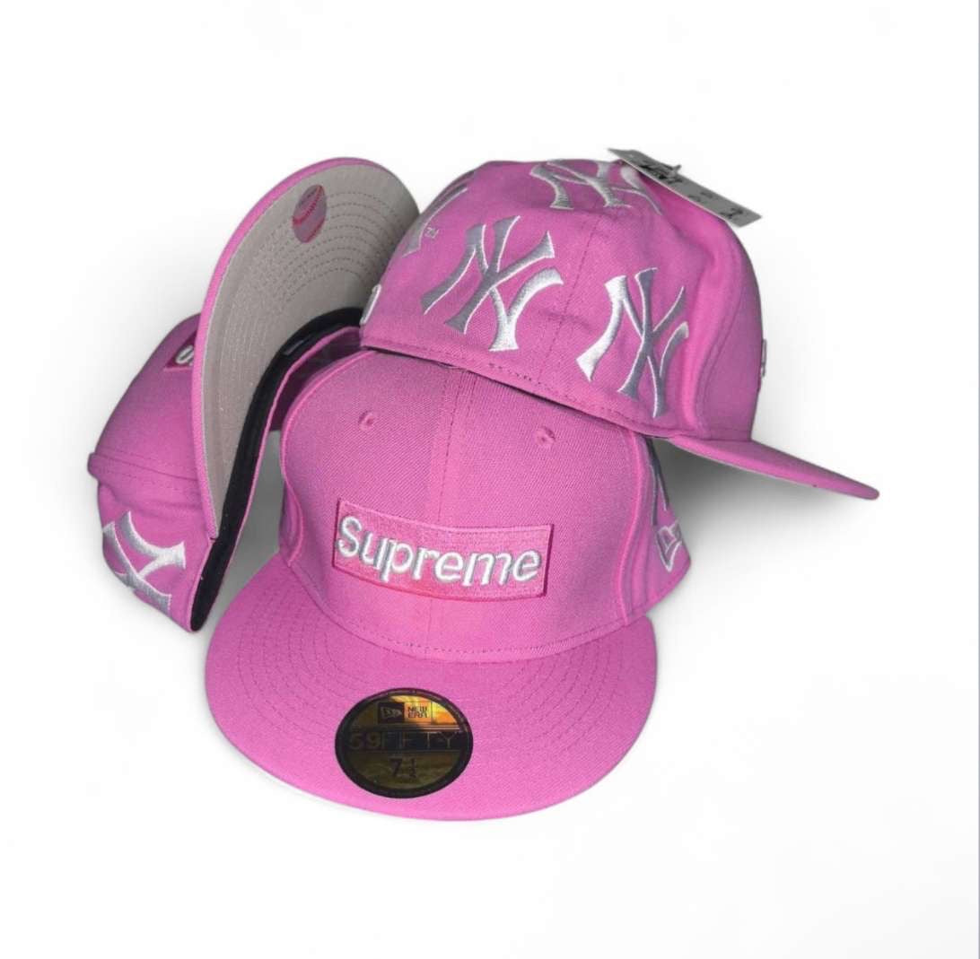 Pink Supreme x Yankees concept cap