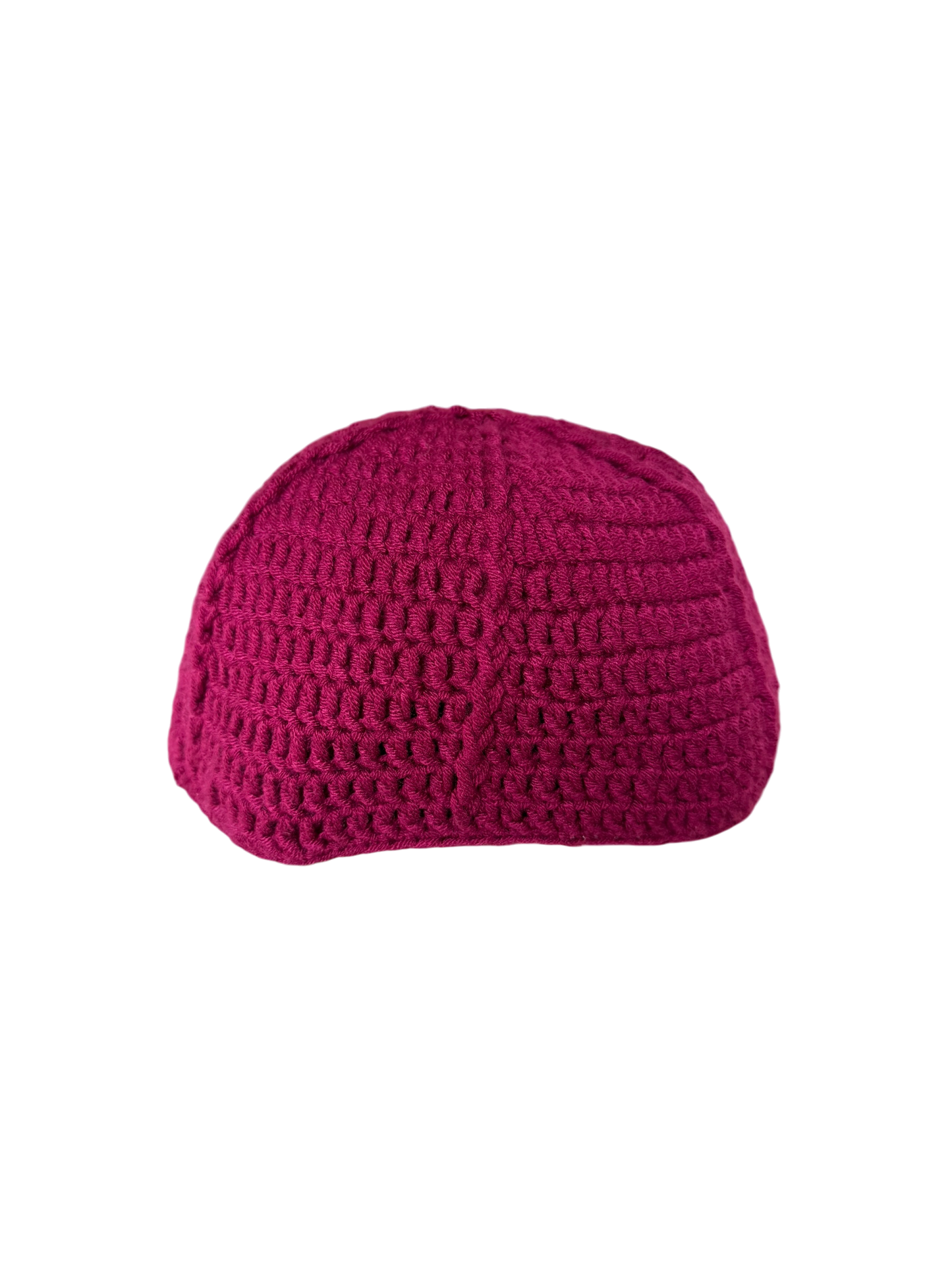 Burgundy knitted cap