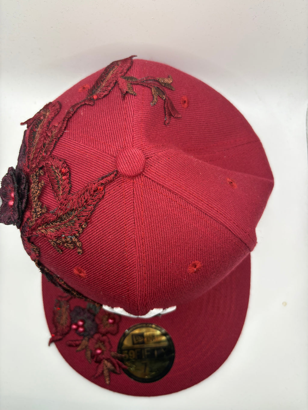 Dark Red Floral