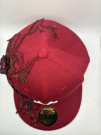 Dark Red Floral