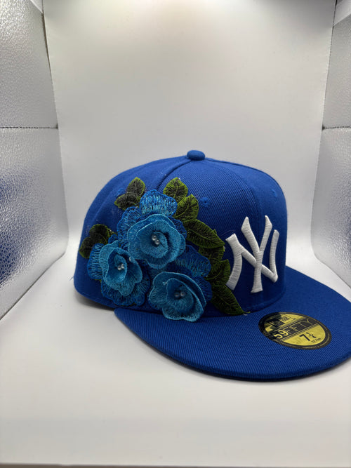 Blue roses cap