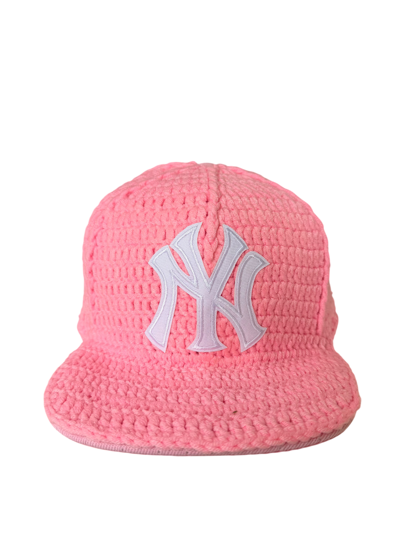 Pink knitted cap