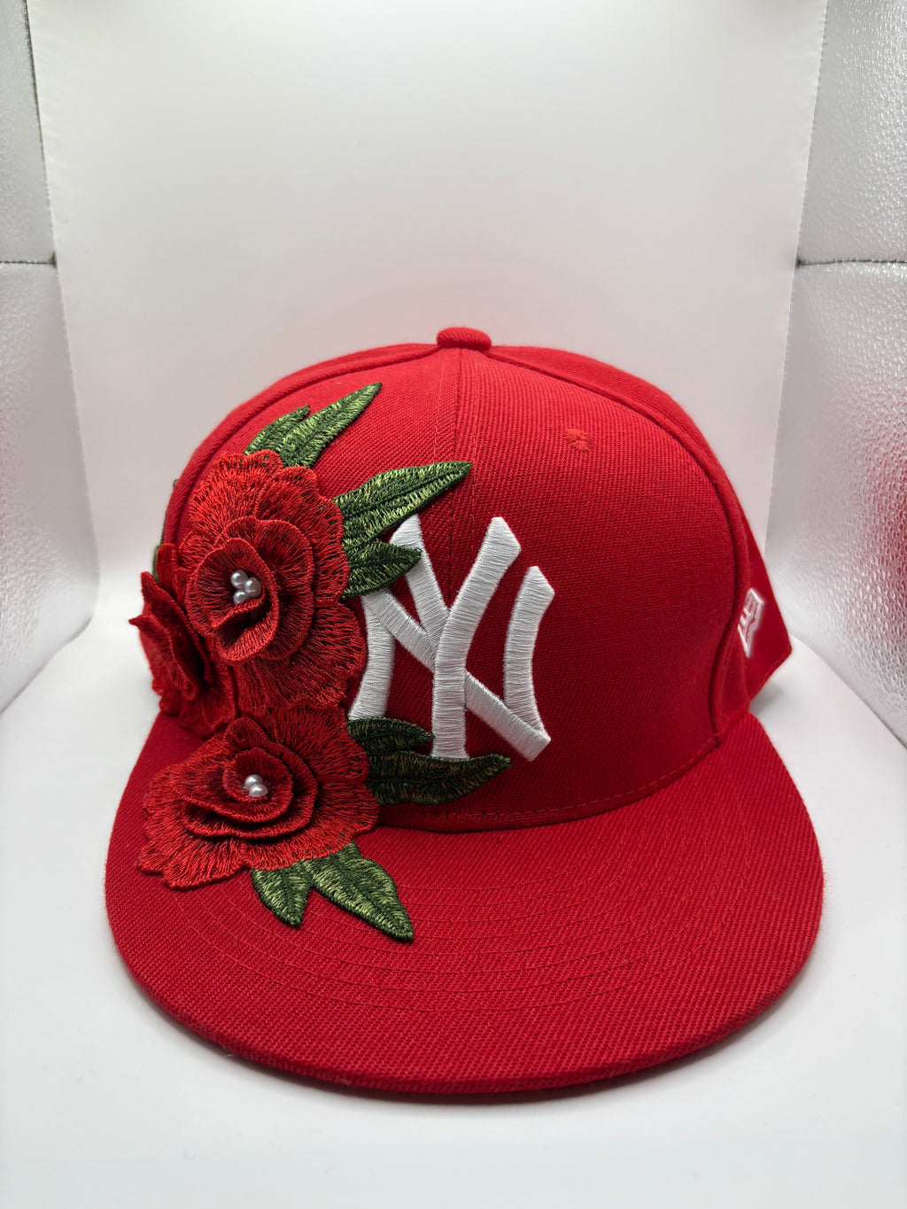 Red rose custom cap
