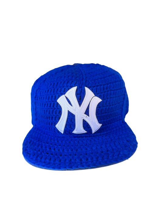 Blue Knitted Cap