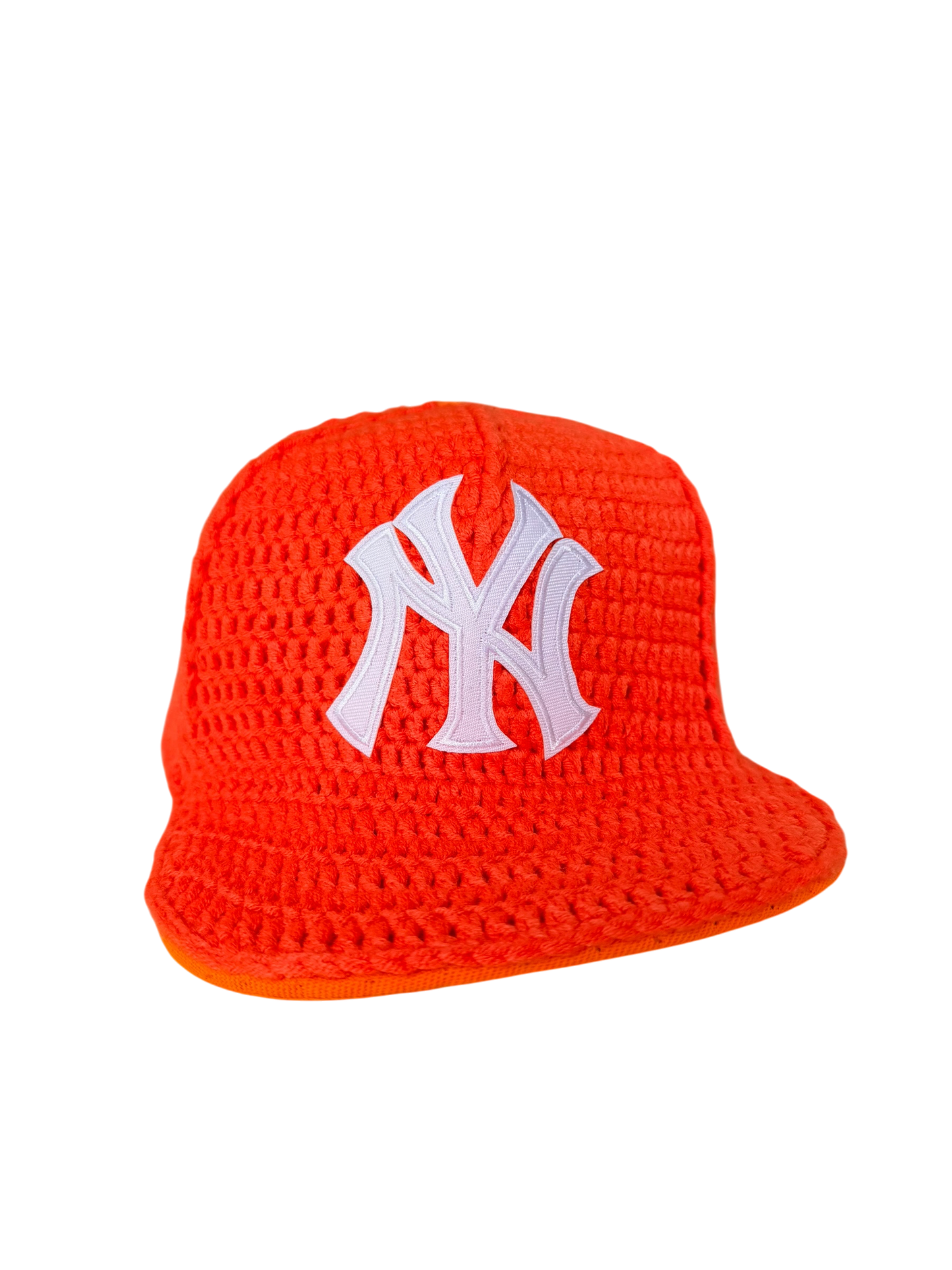 Orange knitted cap