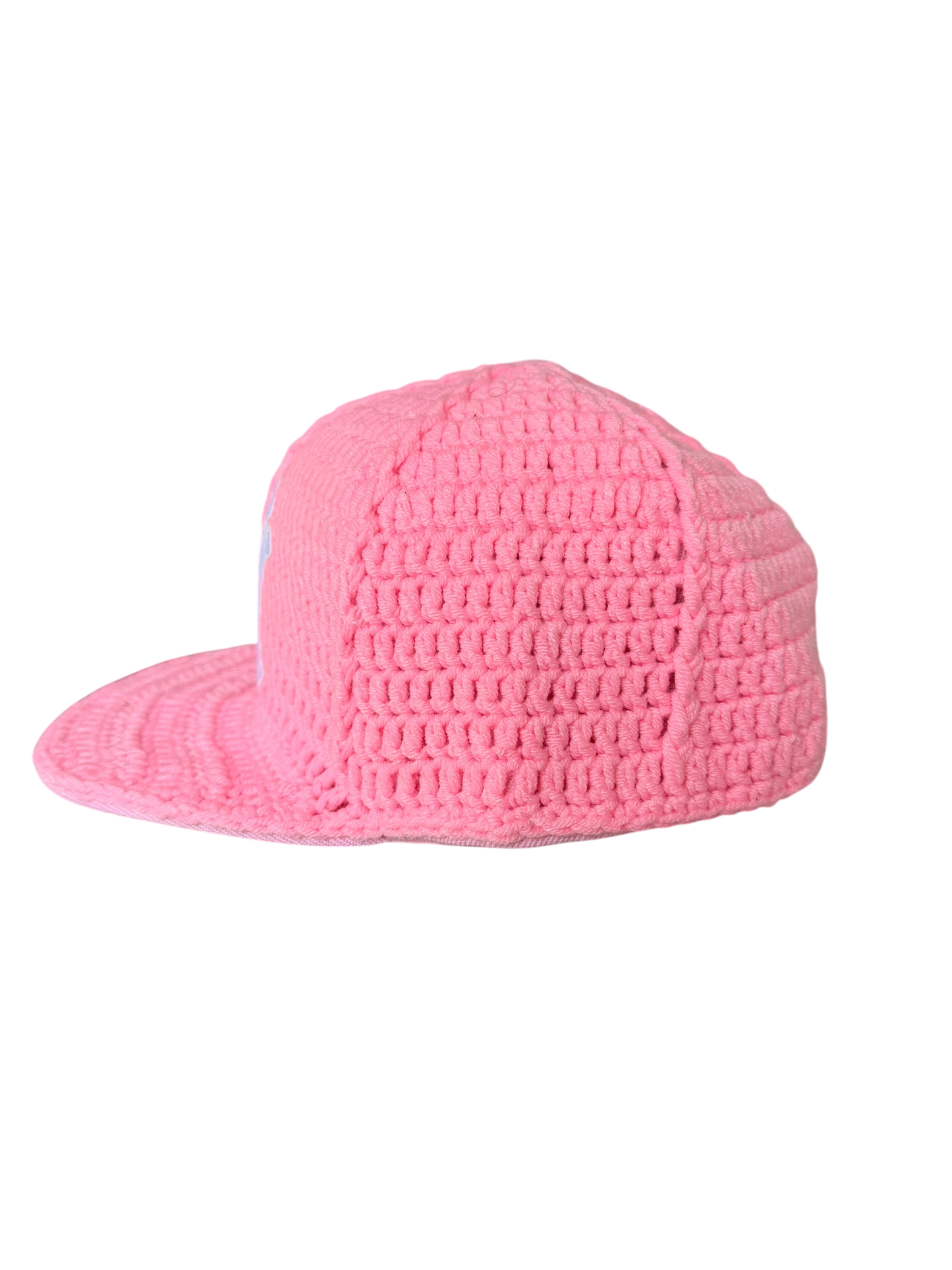 Pink knitted cap