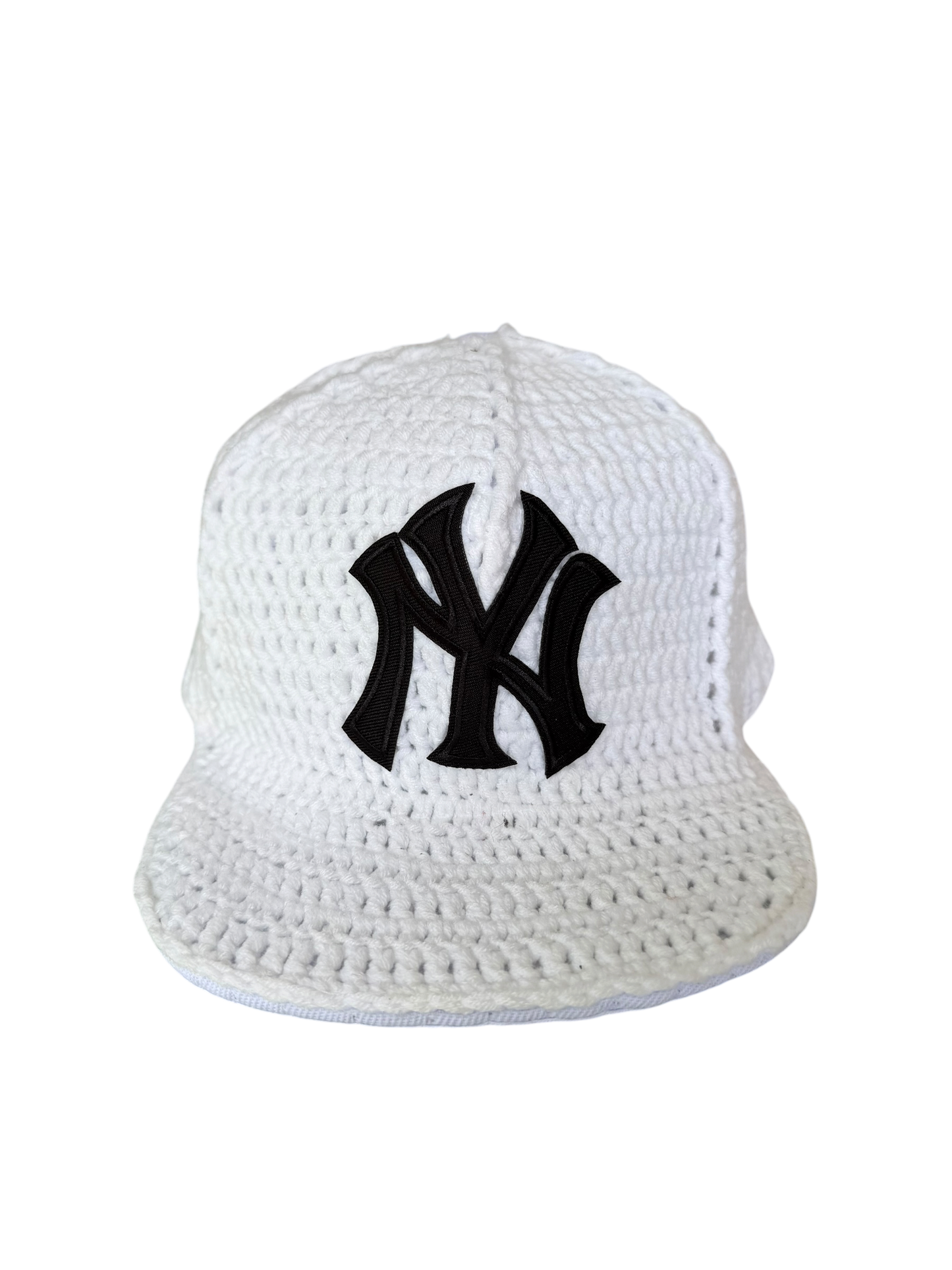 White knitted cap