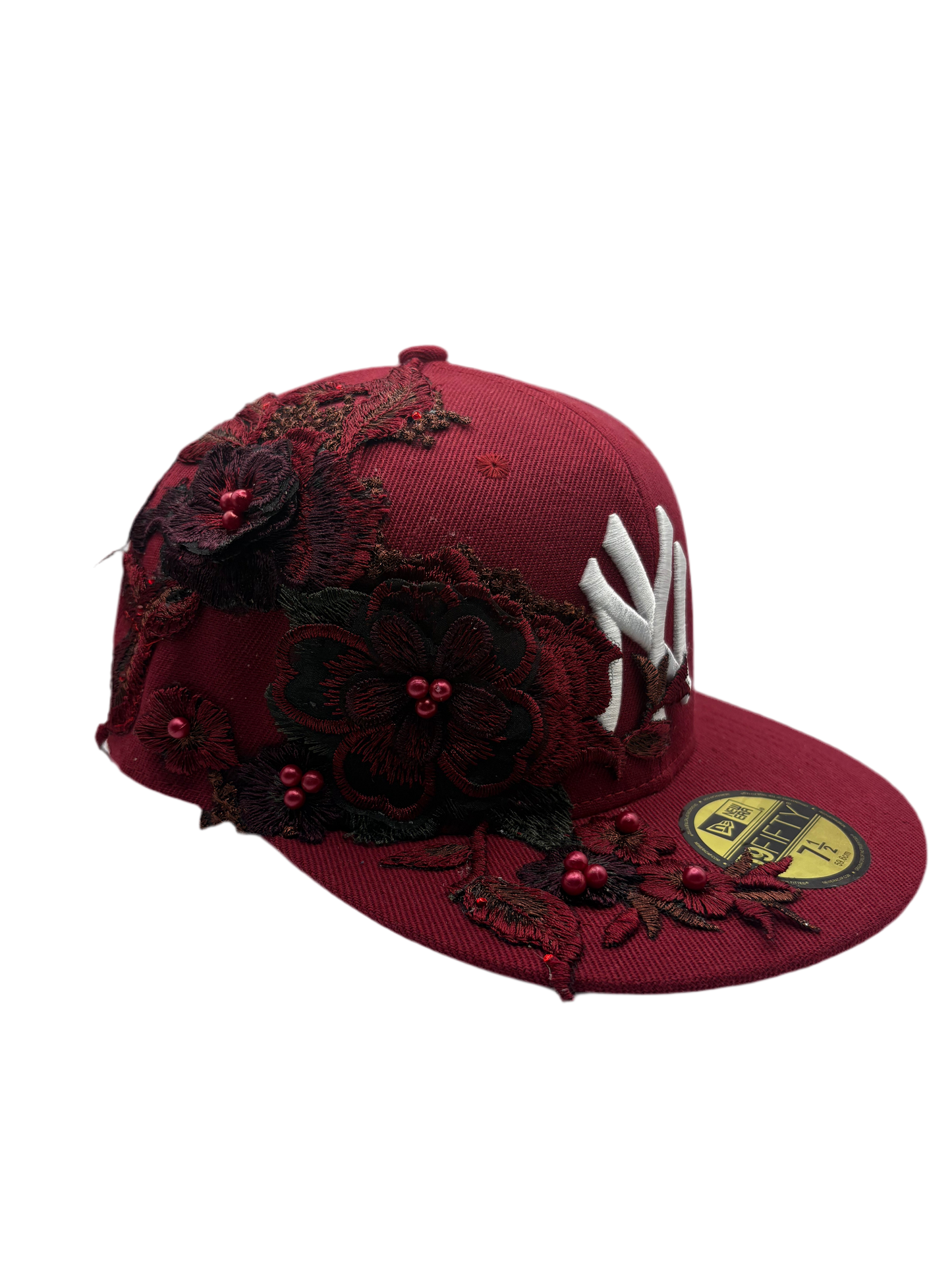 Dark Red Floral