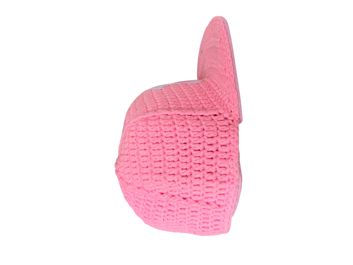 Pink knitted cap