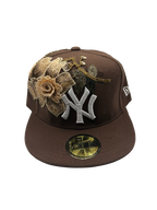 Brown leaves custom cap