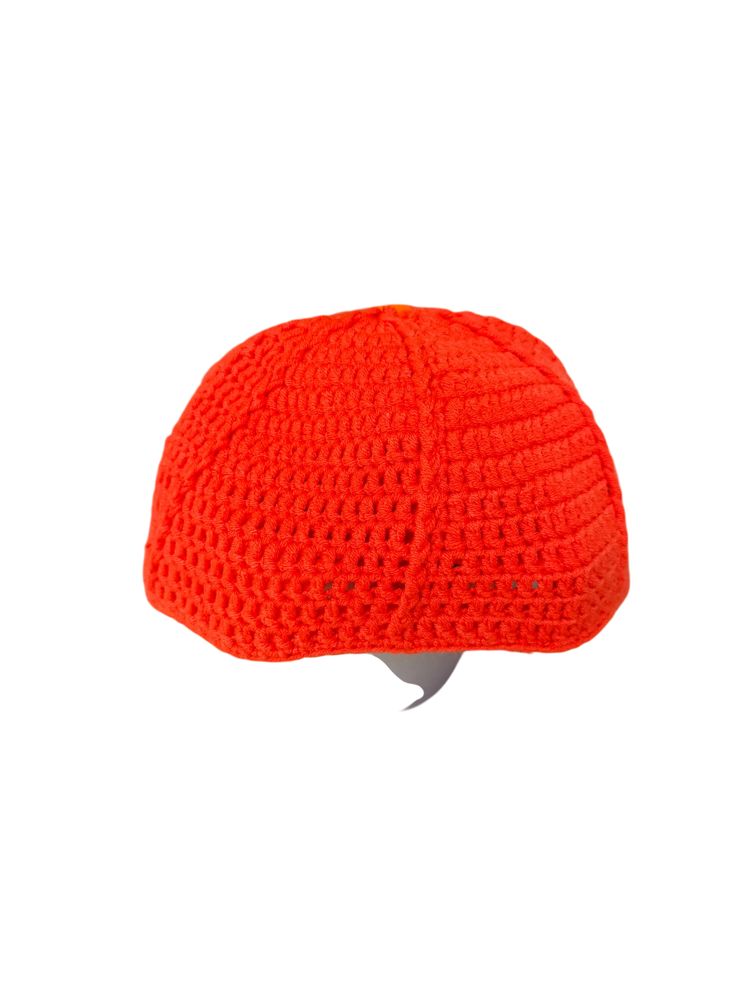 Orange knitted cap