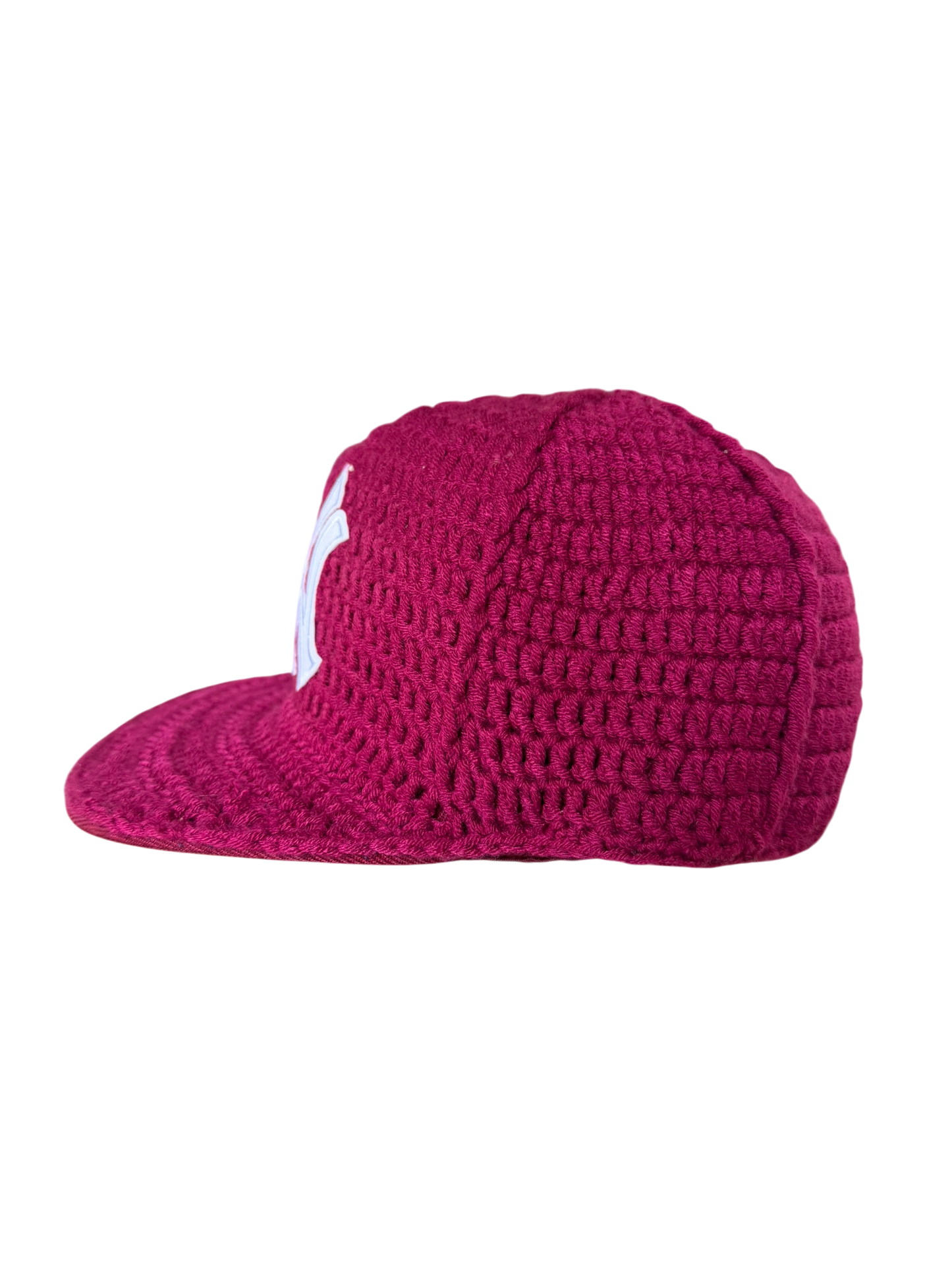 Burgundy knitted cap