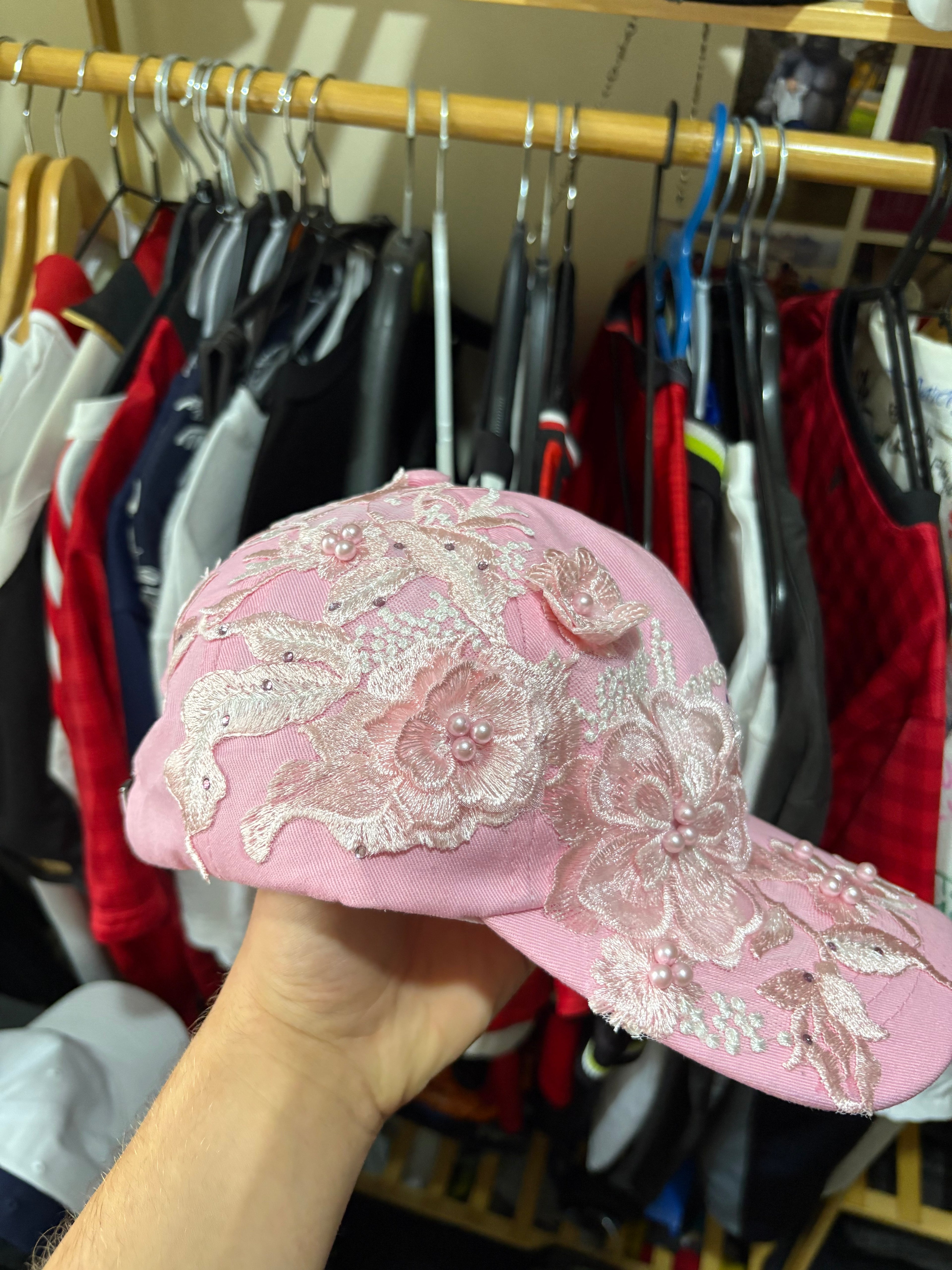 Pink Ralph Lauren cap