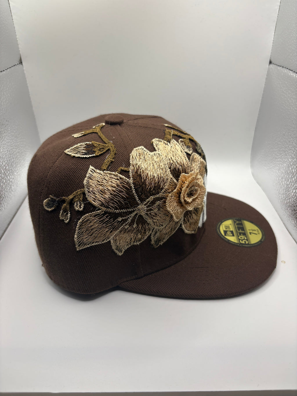 Brown leaves custom cap