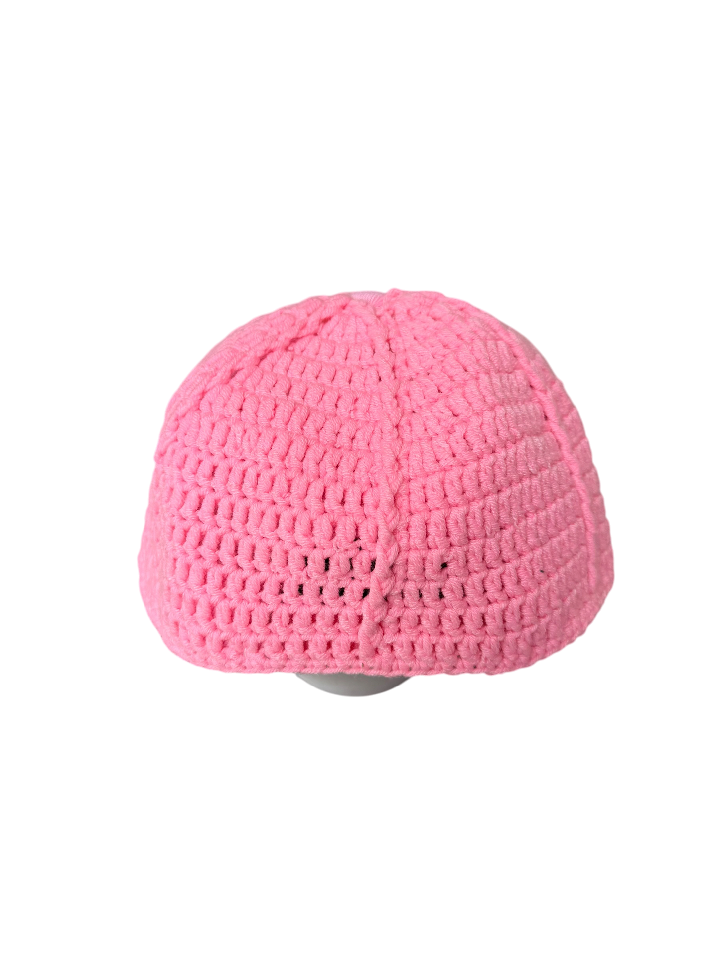 Pink knitted cap