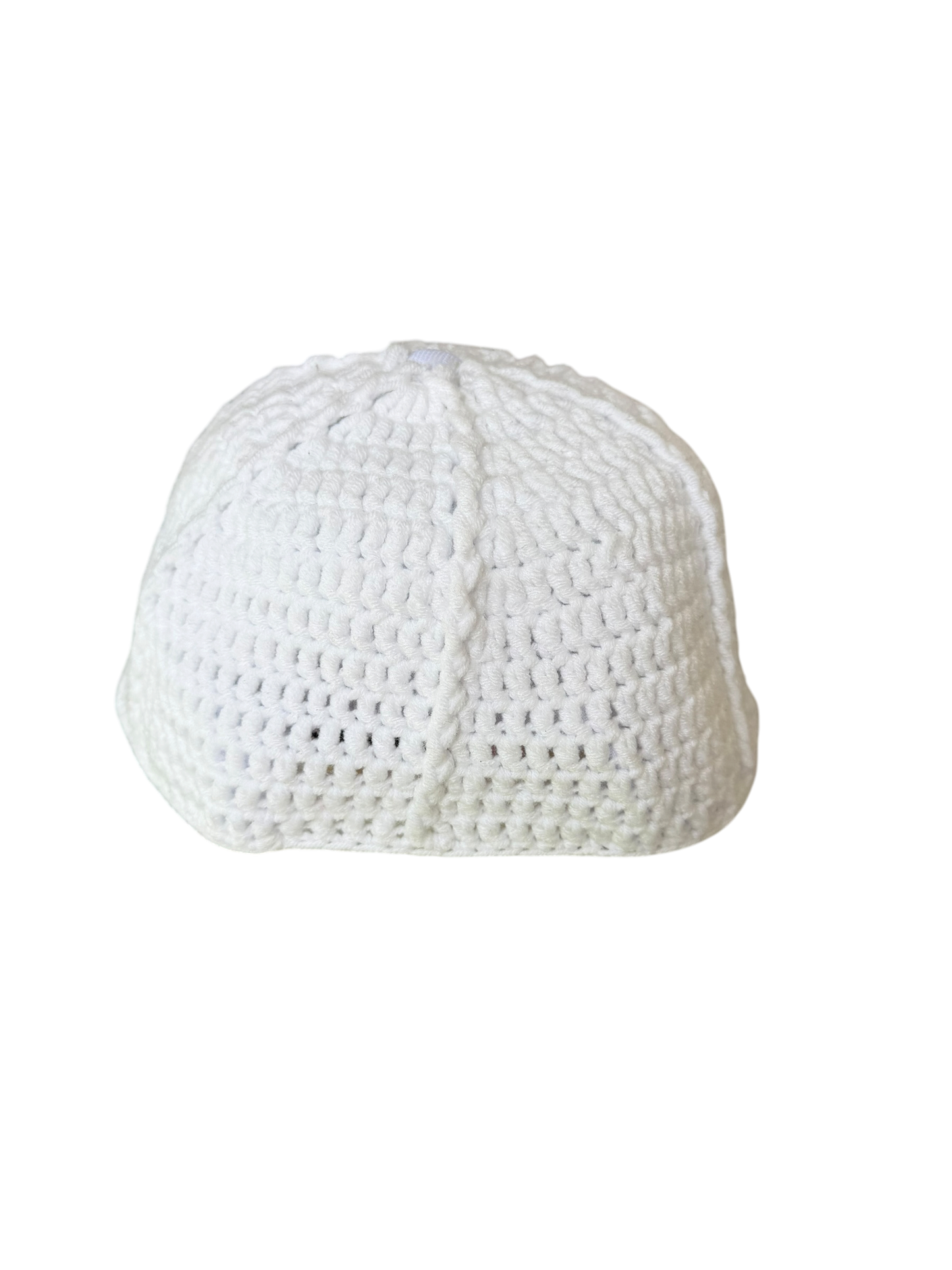White knitted cap